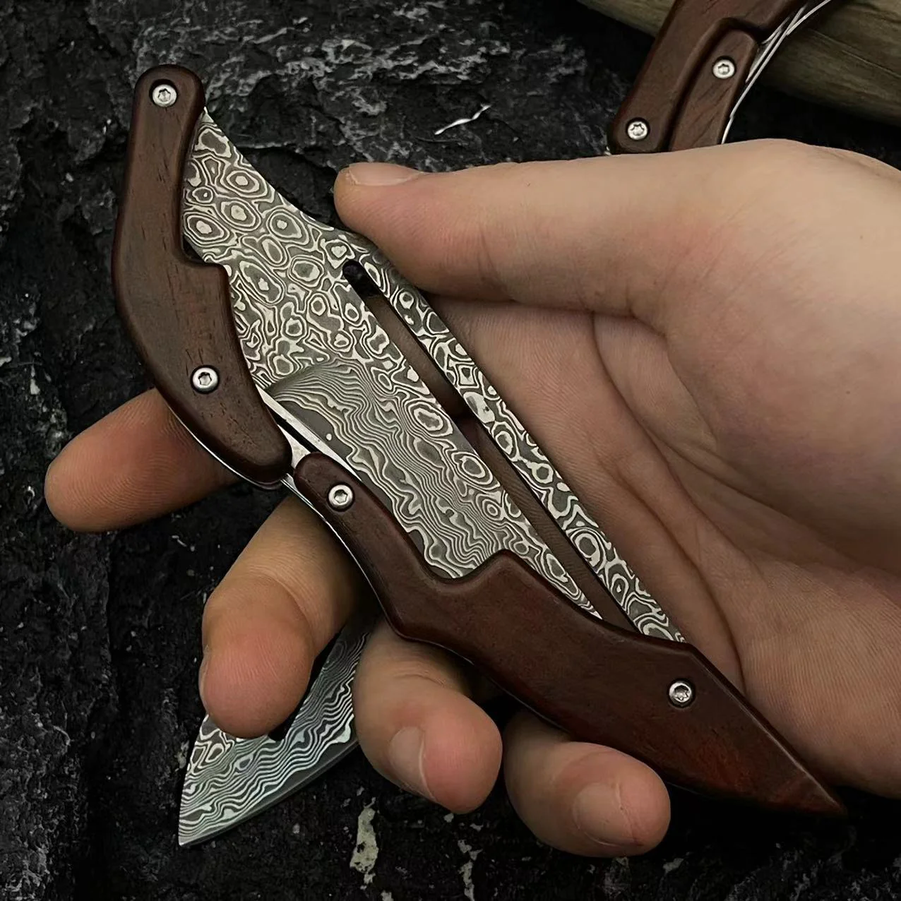 BELUGA - DAMASCUS FOLDING EDC - Image 4