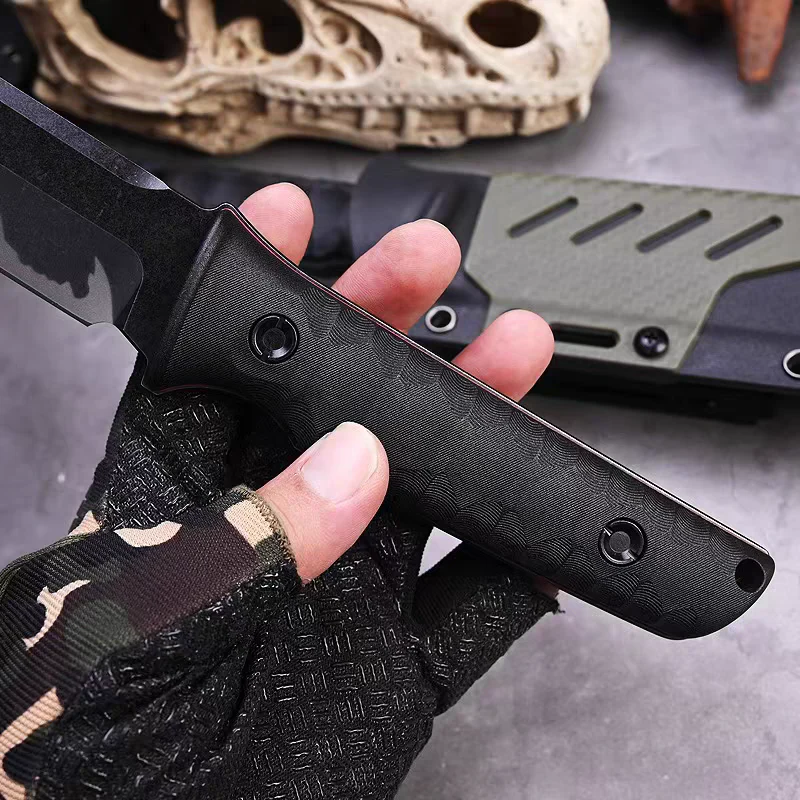 GERALD - 4CR13 BLACK BLADE | FULL TANG - Image 5